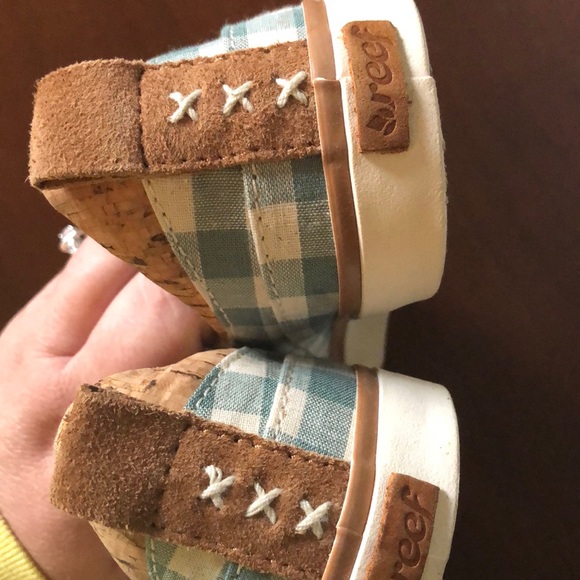 Reef Sneakers Gingham blueish green - Picture 6 of 12